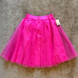 Pink Ruffled Tule Skirt